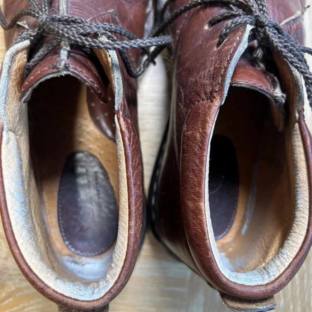 BORN Chukka Boots Dark Brown Leather Men's 7‎ 38 Boho